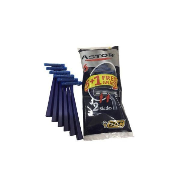 6 סכני גילוח ASTOR