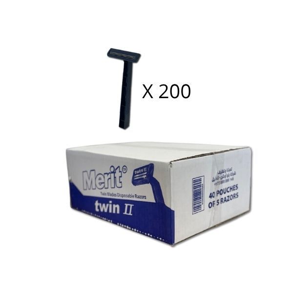 קרטון של 200 סכין גילוח MERET